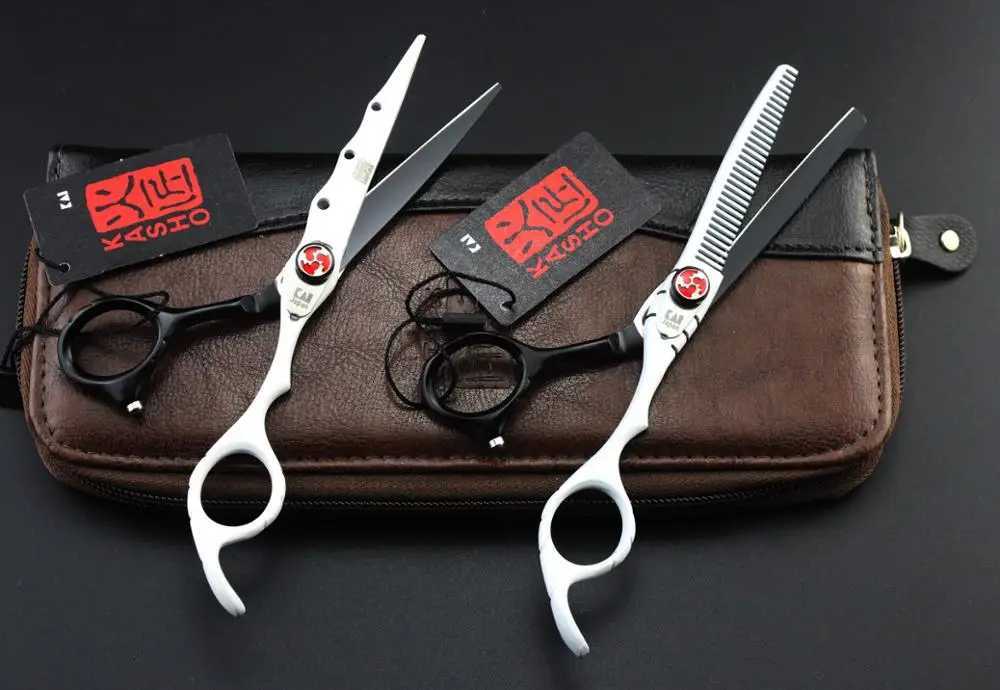6 Inch Professional Hairdressing Scissors Barber Scissors Straight Thinning Hair Cutting Tool W250716