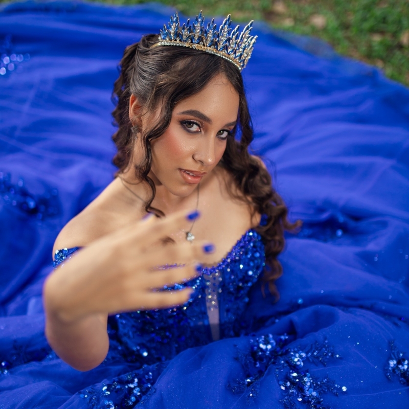 Royal Blue Shiny Quinceanera Dresses Ball Gown Off The Shoulder Sequin Applique Lace Beads Bow Tull Corset Party Birthday Sweet 16 Dress Vestidos 15 A