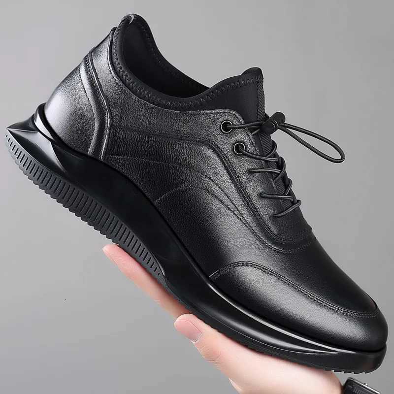 New Men Shoes Casual Sneakers Genuine Leather Shoes Mens Spring Autumn Lightweight Soft Sole Anti-Slip Daily Life Walking Shoes W250716
