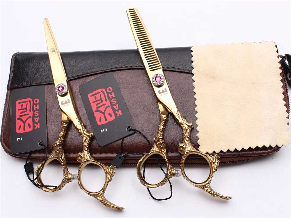 6 Inch Professional Hairdressing Scissors Barber Scissors Straight Thinning Hair Cutting Tool W250716