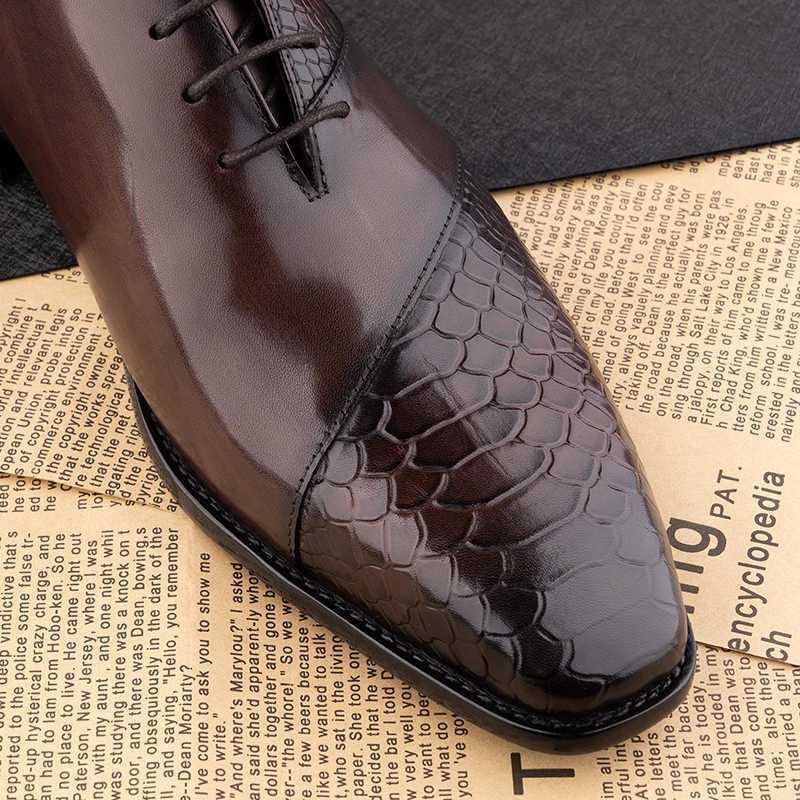 Men Fashion Handmade Dress Shoes Luxury Leather Oxford Shoes Daily Wear Mens Business Casual Office Shoes Coffee Black W250716
