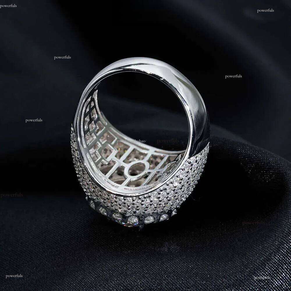 8mm Moissanite for Men Iced Out Rings Women S Sier Wedding Ring Finger Jewelry Pass Dias Tester Free Shipping