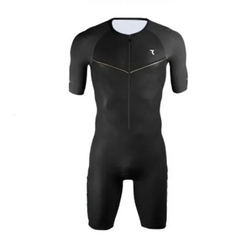 Mens Triathlon Racing Suit Summer Short Sleeve One-piece jumpsuits Road Cycling Skinsuit Swim/run/bike Speedsuit Ciclismo 2025 250715