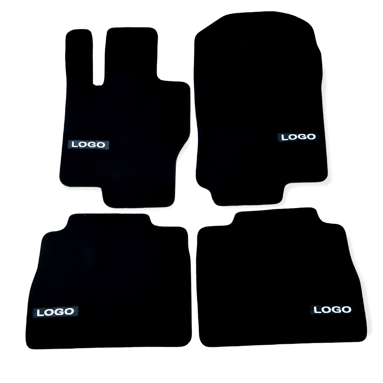 Velour Car Floor Mats for AMG Mercedes GLE Coupe Auto Liners Waterproof Black