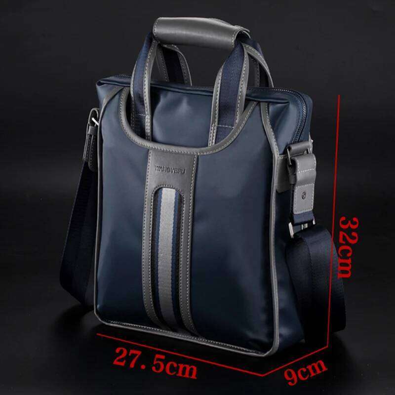 Men's Shoulder Messenger Bag Multifunctional Largecapacity Waterproof Wearresistant Lightweight Business Casual Handbag