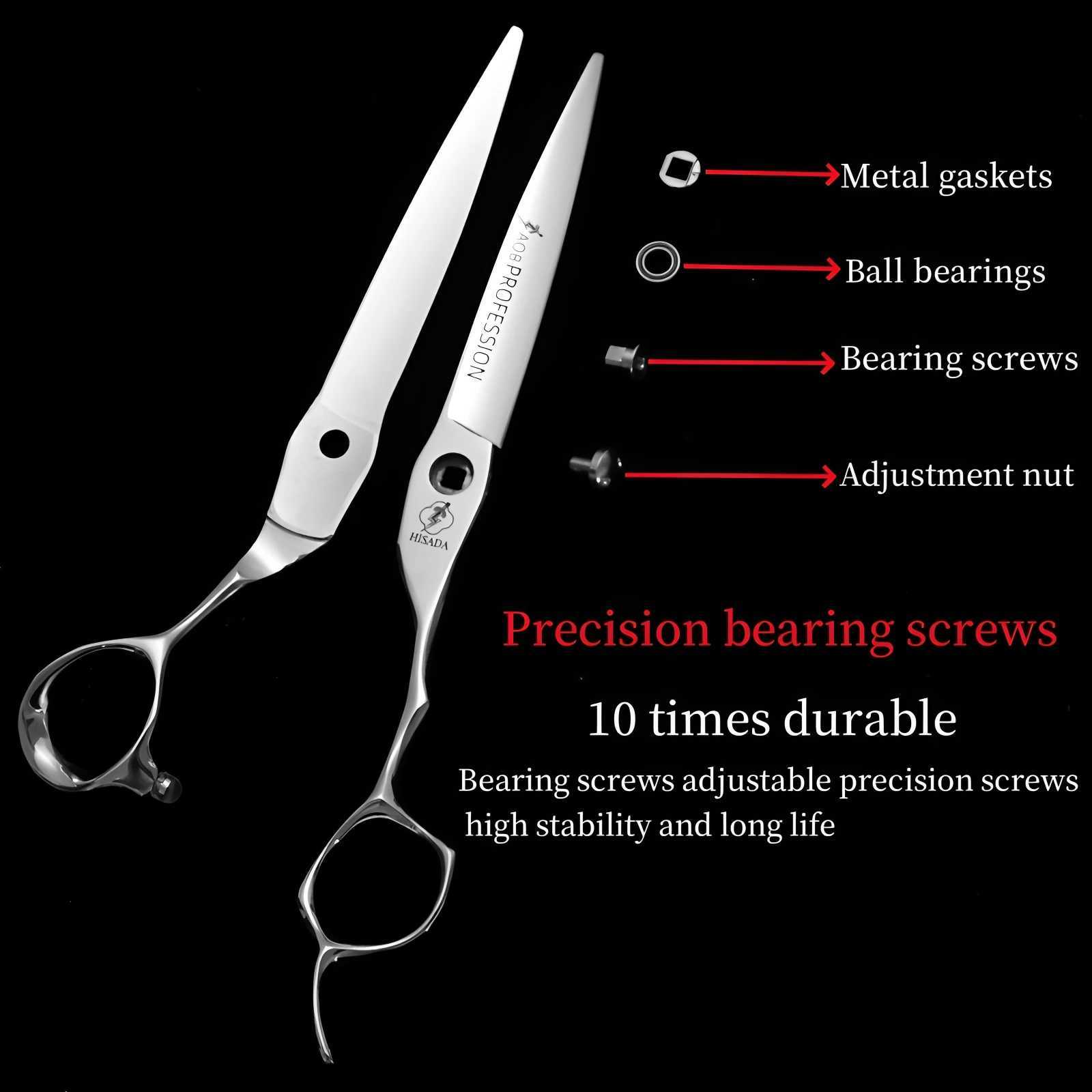New HISADA Barber Scissors Professional High-End Hair Scissors 6.0/7.0-inch Barber Shop Scissors Japanese Handmade VG10 Material W250716