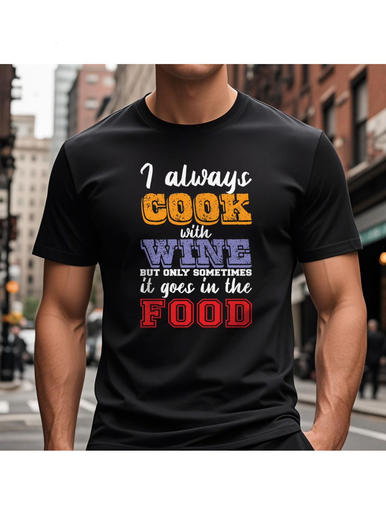 VogueEpoch Men black Short sleeve text White S-3XL Cotton T Shirts tiger Adult 180g Round collar Wed ea