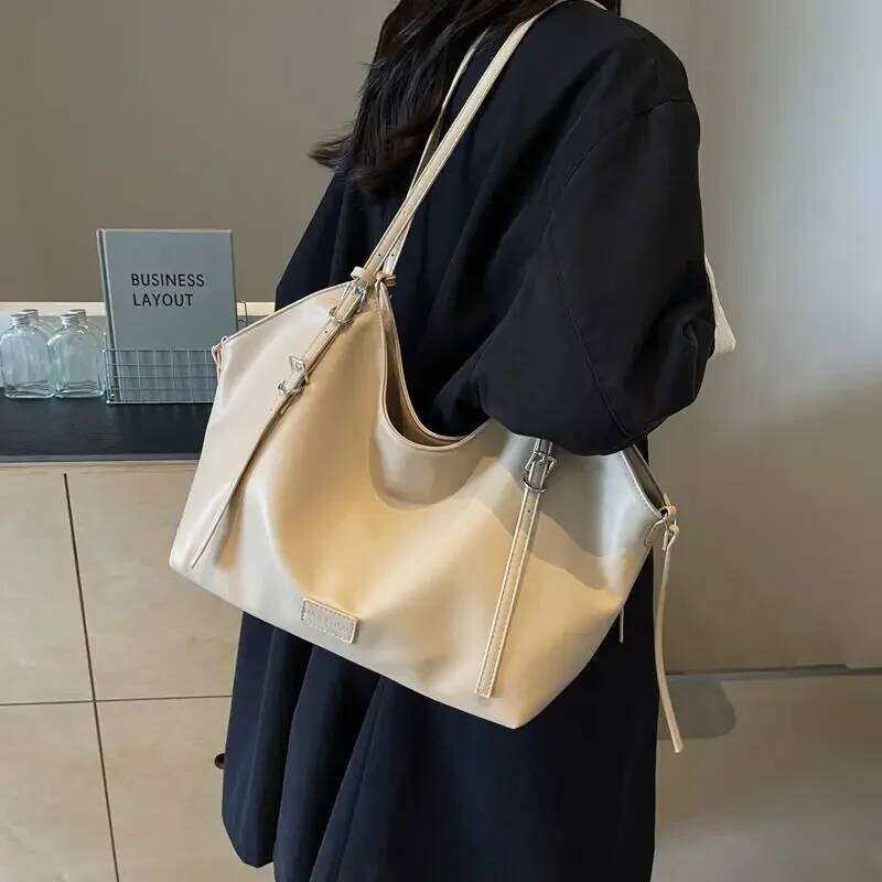 New2025 Retro Fashion Tote Niche All-In-One Large Capacity Commuter Shoulder Senior Leisure Bag Women's Handbag High Quality