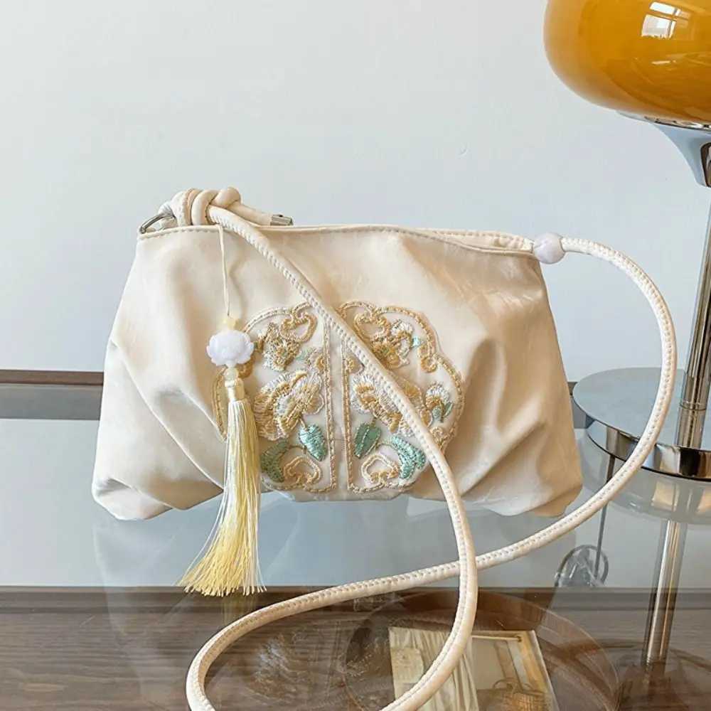 Package Satchel Soft Embroidery Bag Chinese Style Tote Bag Large Capacity Handbags for Children