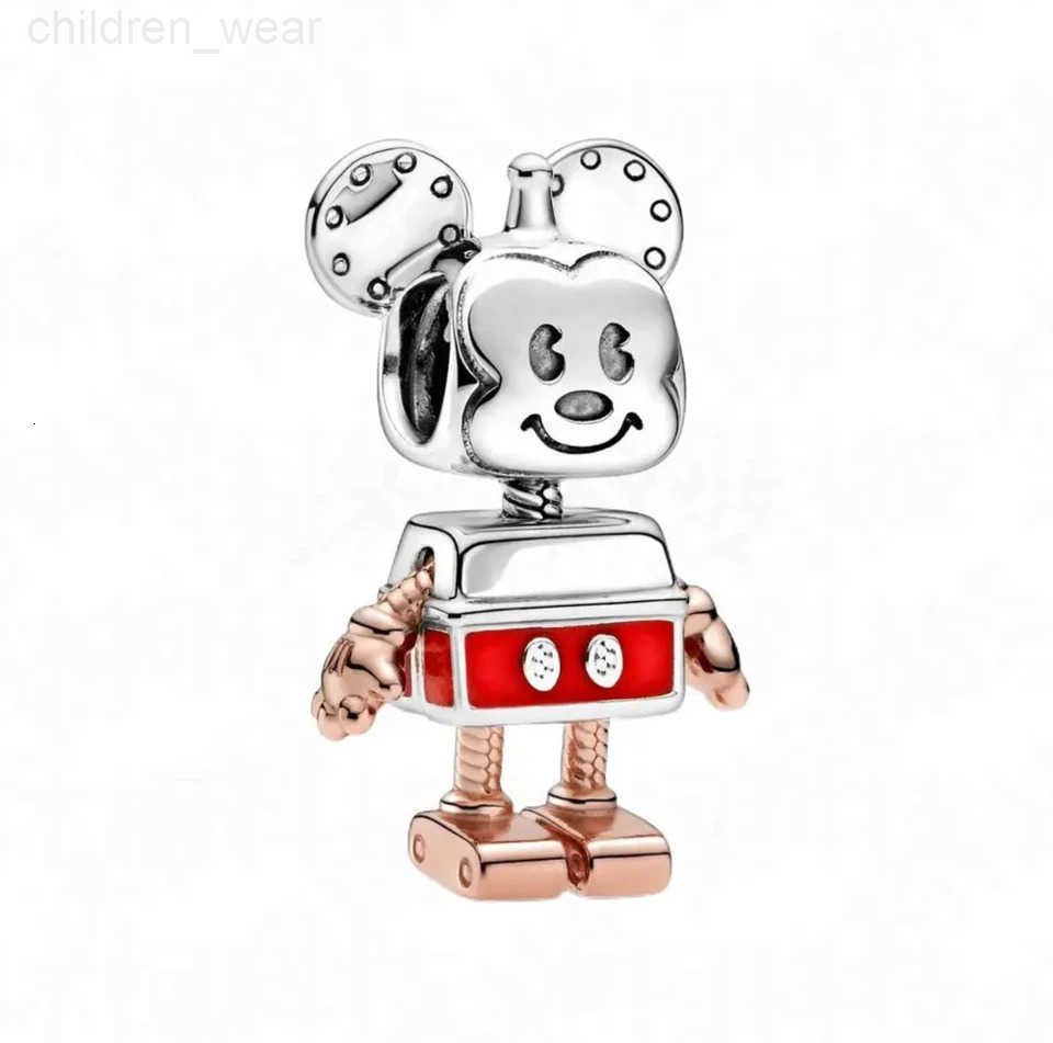 Disney 925 Sterling Silver Disney Park Stitch Minnie Mickey Charms Beads Fit Original Pendant Bracelet DIY Jewelry Christmas Party Gift W20250716
