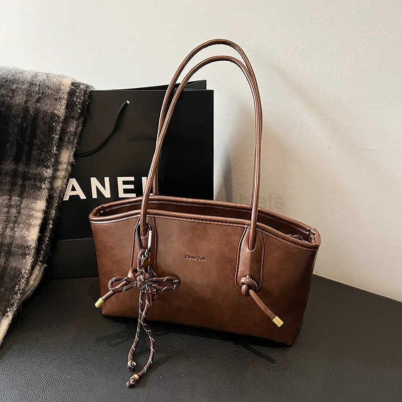 2025 Winter Y2K Trend Womens PU Leather Shoulder Bags Female Crossbody Bag Lady Handbags and Purses Retro Tote Bag bolso M250716