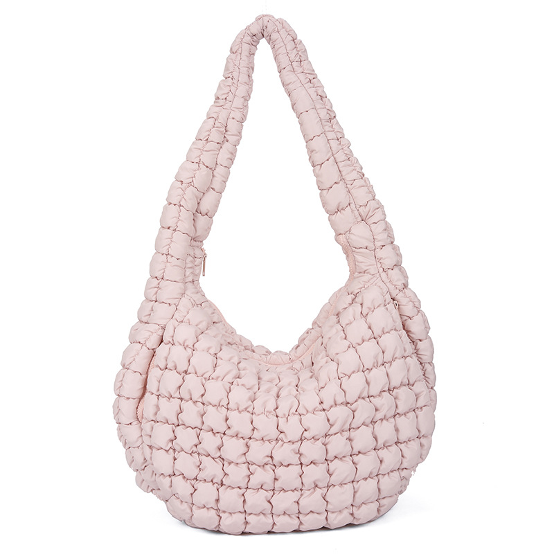Womens Cloud Design Large Capacity Pleated Shoulder Bag - Casual Style