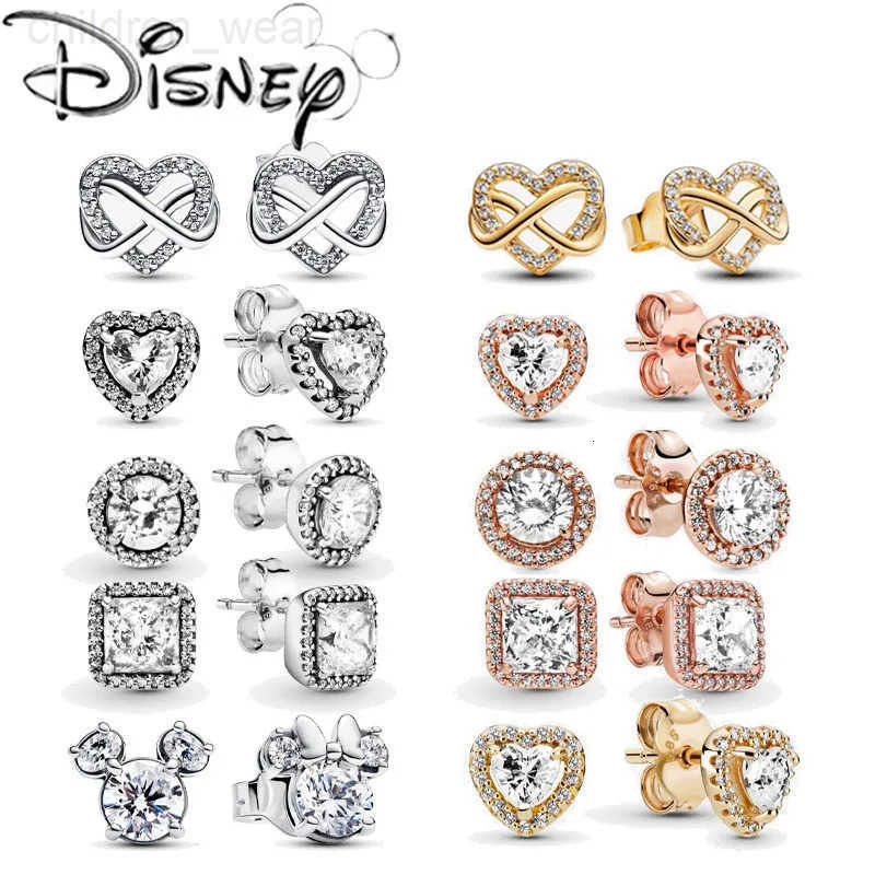 Disney 2025 New Popular Creativity Mickey Mouse and Minnie Mouse Glitter Earrings for Women Exquisite High Quality Jewelry Gifts W20250716