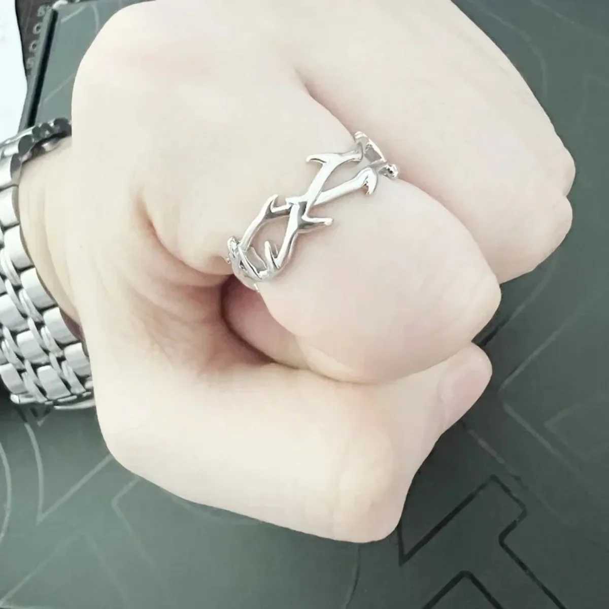 Punk Classic Split Rings Stainless Steel Simple Adjustable Rings for Women Men Couples Jewelry Accessories S250716