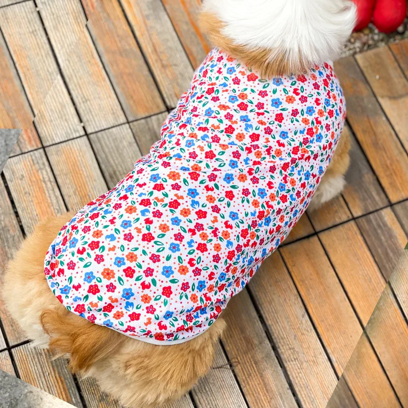 Tsute Summer Pet Dog Cooling Vest Cartoon Soft Clothing Casual Shirts Small Medium Large Dogs Puppy French Bulldog Clothes 250711