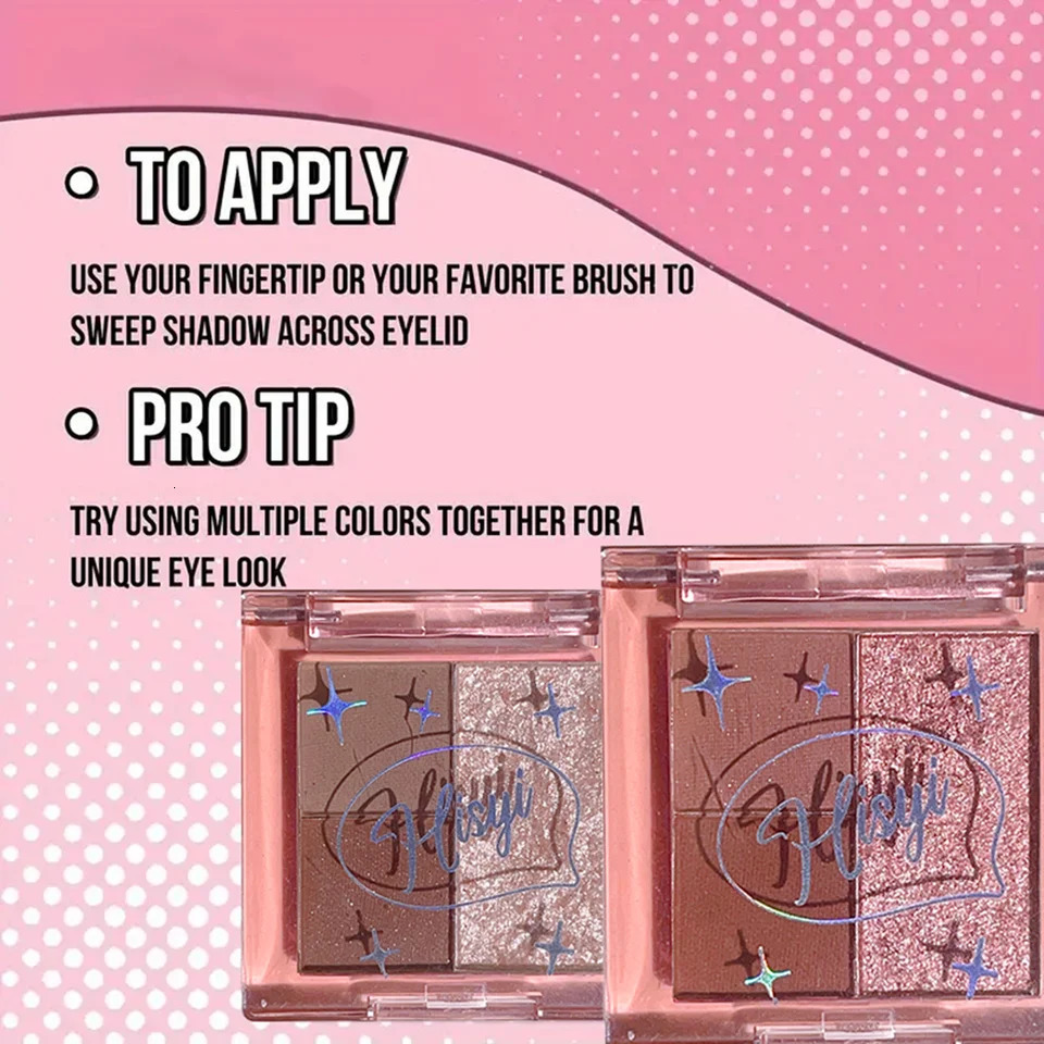 3-Color Eyeshadow Palette Compact Lightweight Matte Glitter Earthy Nude Tones Highly Pigmented Smudge-Proof Make up 250712