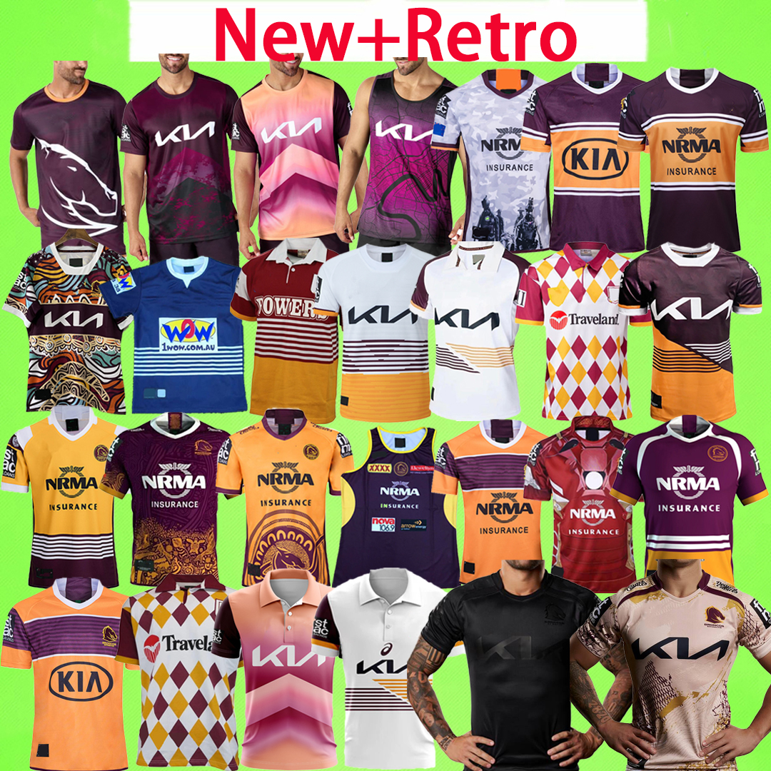 New + Retro 2024 2025 2026 2027 Brisbanes Soccer Jerseys BroncosBroncos kids Vintage football shirts home away RUGBY Training uniform 1997 1999 1992 1995 women