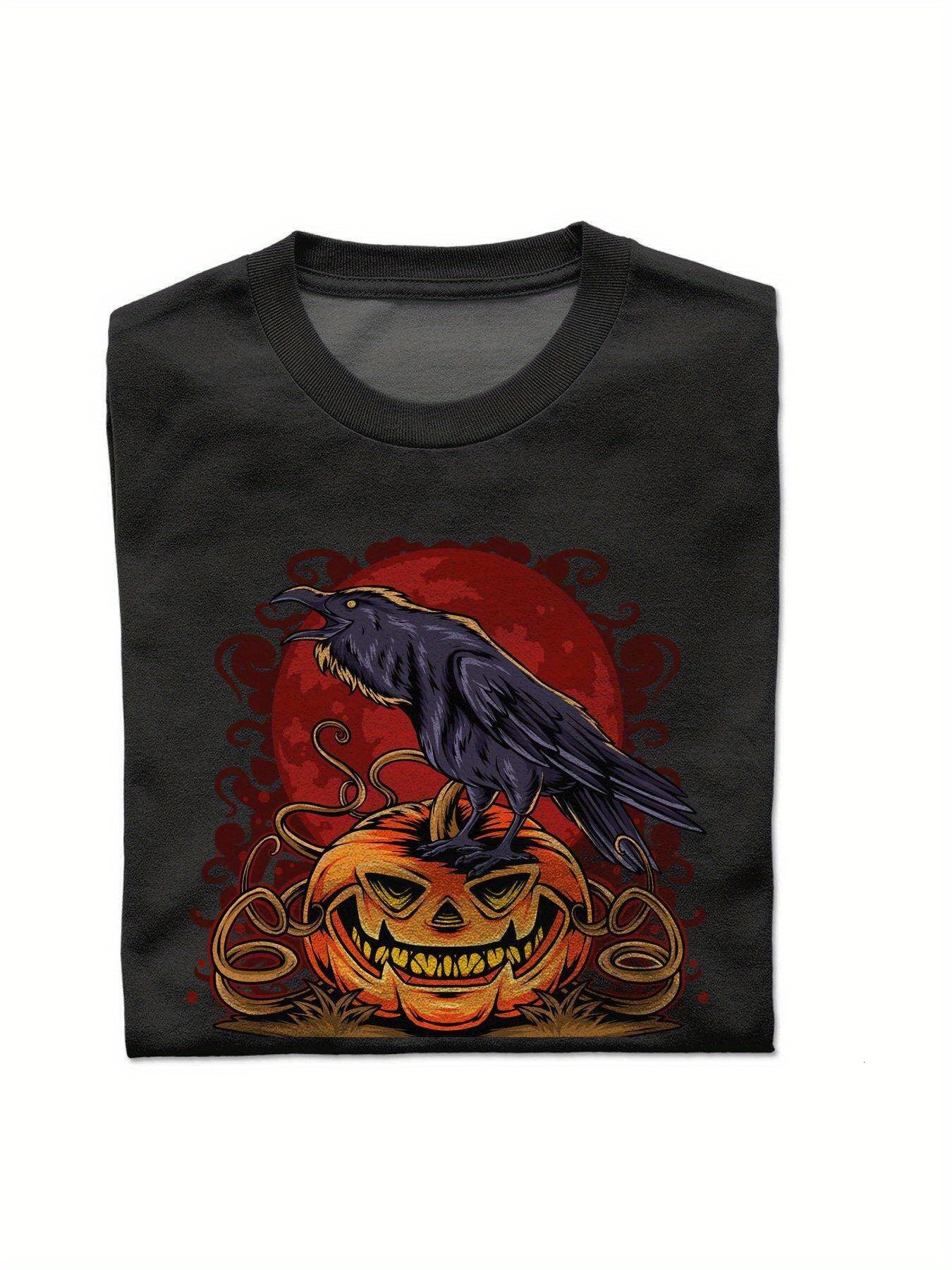 VogueEpoch 180g black text Graphics White Round collar Cotton S-3XL Men Short sleeve Adult T Shirts Halloween Wed 52