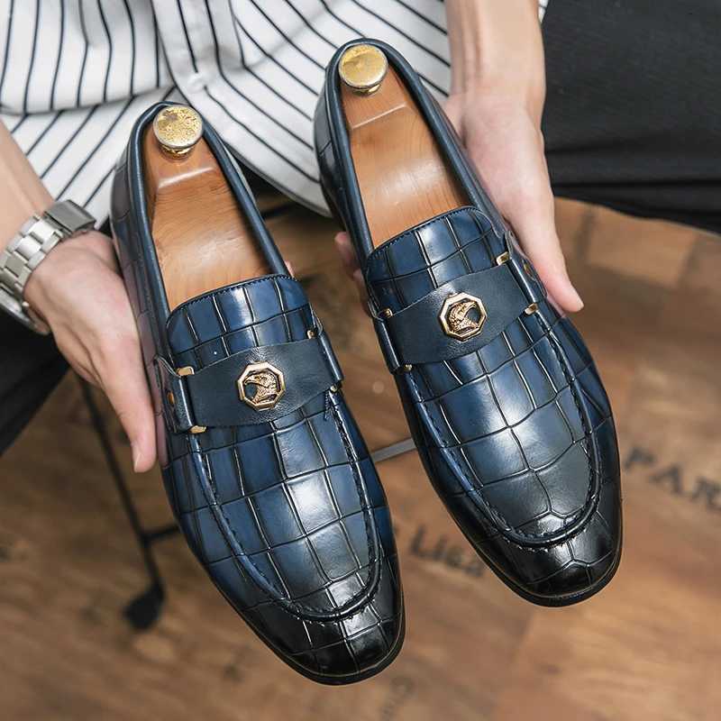 British Pointed Red Blue Odeyle Pattern Oxford Shoes For Men Formal Wedding Prom Dress Homecoming Pageant Mens Shoes Y250715
