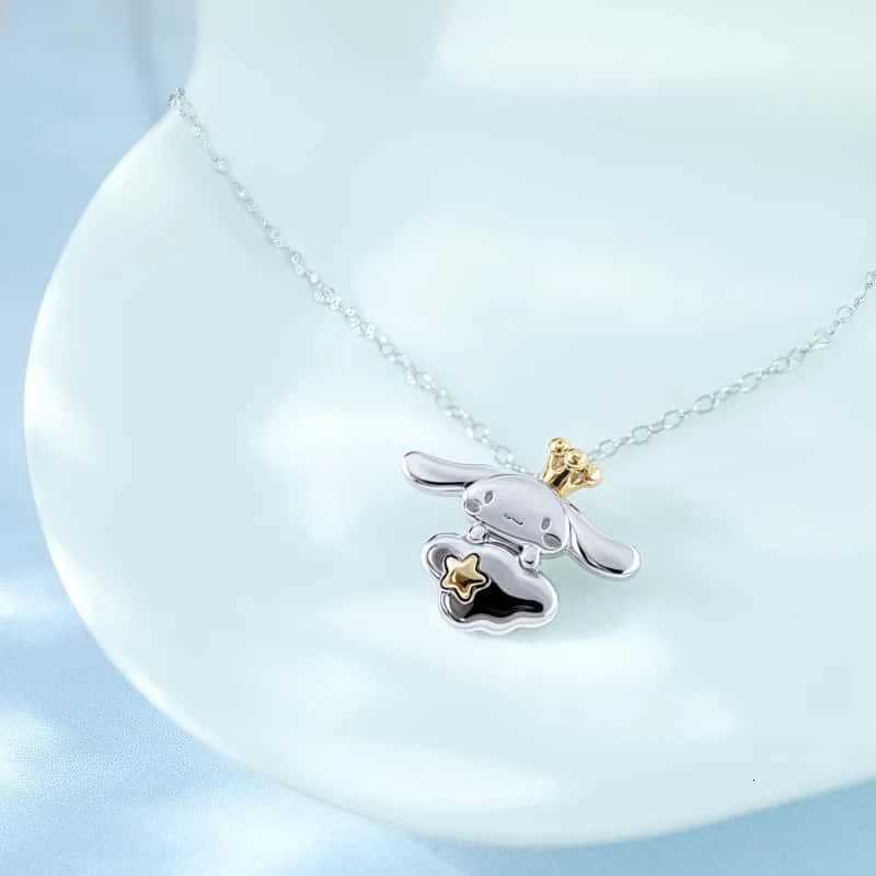 Sanrio Cinnamoroll Necklace 925 Silver Pendant Cartoon Light Luxury High-appearance Exquisite Versatile Jewelry Collarbone Chain w250716