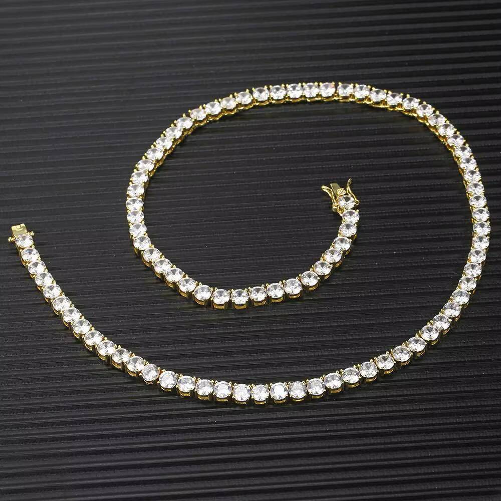 Hot Selling VVS D Color Moissanite Jewelry Bracelet Hip Hop S925 Silver Chain Necklace Men Cuban Link Iced Out Tennis Rope Chain