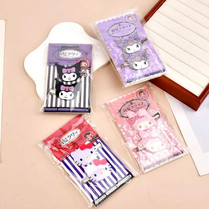 Sanrio Hello Kitty Cute Front Hairpin Bangs Clip Kawaii Cartoon Characters Fun Hair Accessory for Girls Birthday Giftw250716