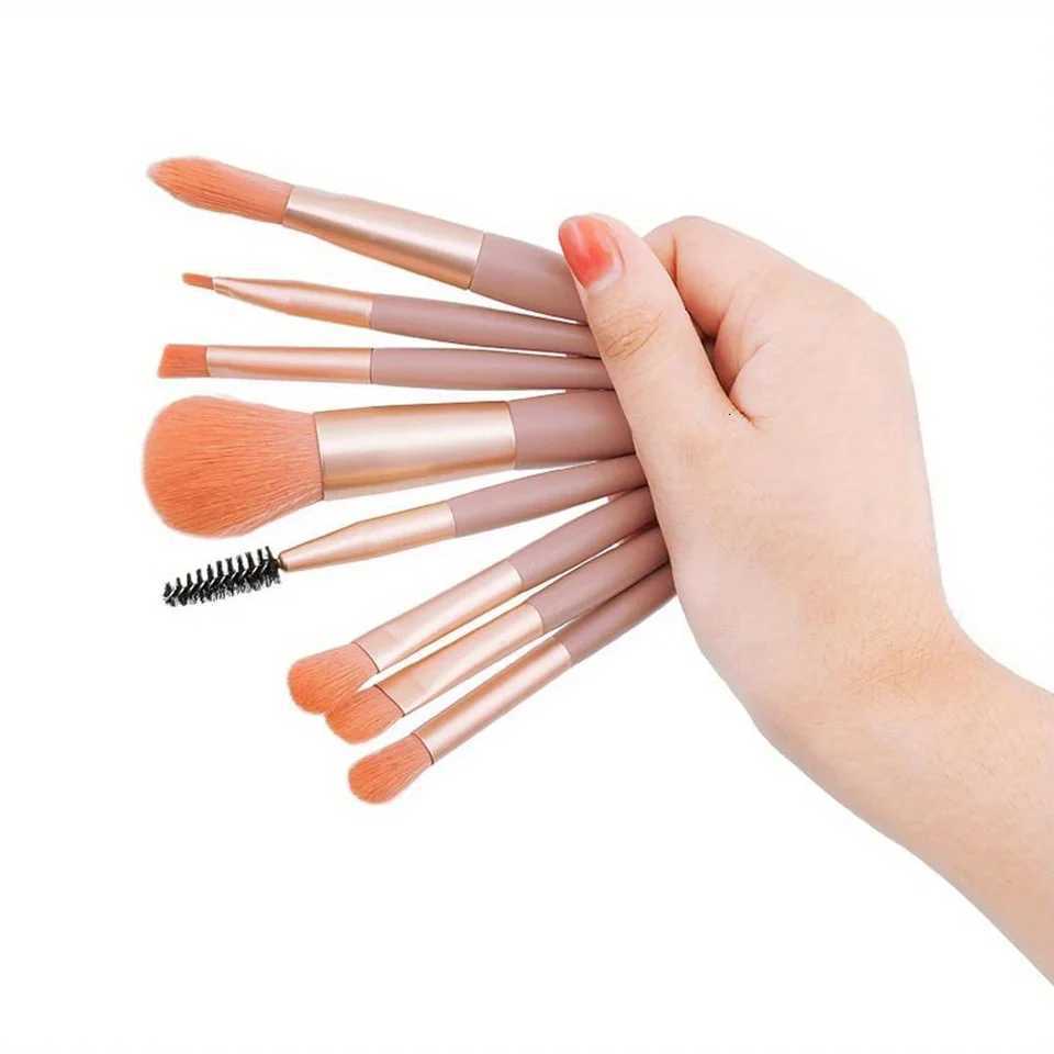 8Pcs Cosmetics Foundation Blush Powder Eyeshadow Blending Makeup Brush Soft Fluffy Makeup Brushes Beauty Tools Makeup Brushes XJ2500716