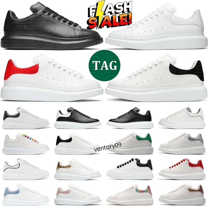 Designer Oversized Women Casual Shoes Leather Lace Up Men Fashion Platform Sneakers White Black Suede Chaussures de Espadrilles