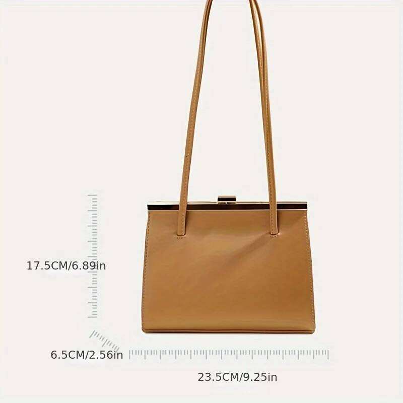 2024 Fashion New Large Capacity Joker Temperament Commuter Underarm Simple One-Shoulder Clip Bag Casual Handbag