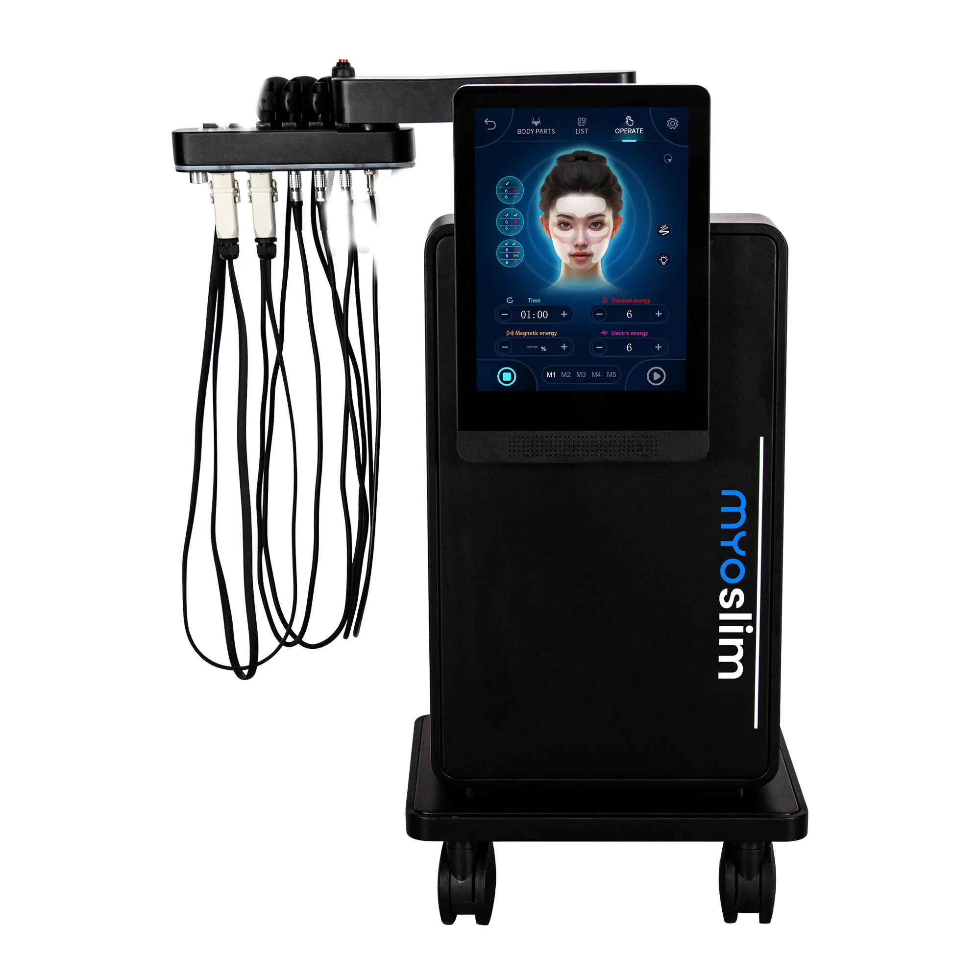 Myoslim Ems Magnetic Face Slimming Beauty Instrument, Lifting, Firming and Wrinkle Removal, Beauty Salon Uses Facial Shaping, Lifting and Firming Mass