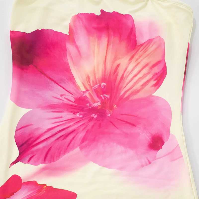 CUTE NOVA Womens Floral Printed Strapless Backless Skinny Package Hip Mini Short Dress Casual Holiday Elegant Beachwear Dresses R250716
