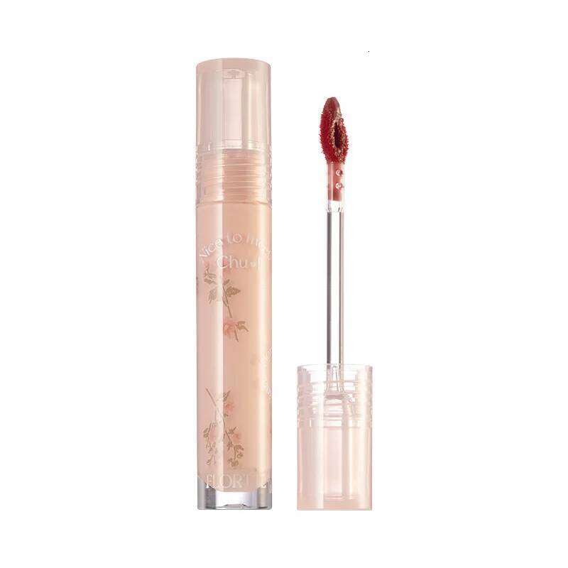 FLORTTE Glow Glaze First Kiss Dew Vitamin Long-Lasting Lip Gloss Lipstick Make Up Mirror Lipgloss