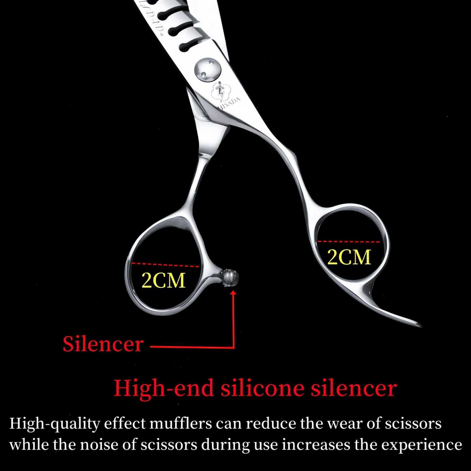 HISADA Professional Hairdressing Scissors Patented Hairdressing Scissors 6.0/6.5/7.0 Inch Scissors VG10 Material W250716
