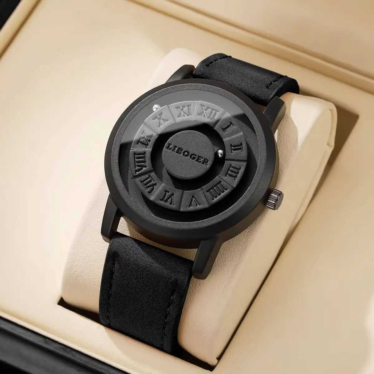 Fashion Ra Dial Men Quartz Casual Leather Strap Sports Wristwatches for Men Clock Reloj Hbre (Without Box) Y250715
