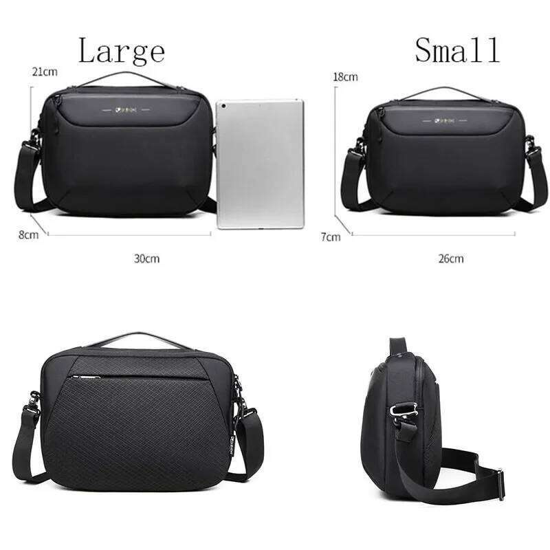 Anti-theft Multifunction USB Shoulder Waterproof Travel Messenger Crossbody Sling Bag Pack For Male Women Female