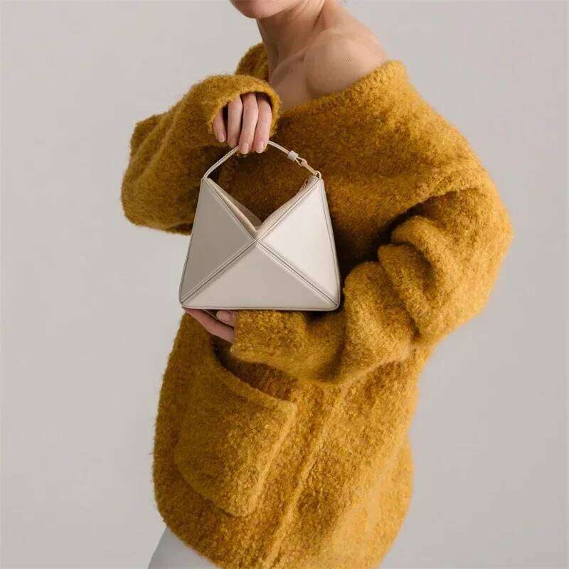 Turkey Stereoscopic Designer Bags Colorful Triangle Patchwork Women's Crossbody Bag Fashion Brand Handbags For 2023