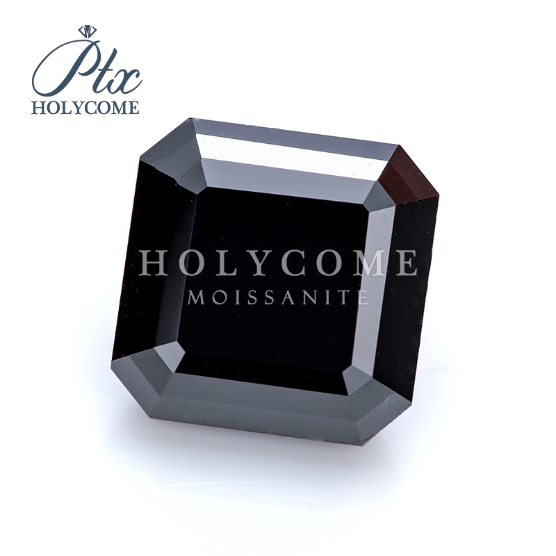 Black Color Lab Created Moissanite Diamond VVS1 0.1ct to 10ct Various Shapes GRA Cartificate Synthetic Loose Moissanite Stone for Fine Jewelry Making