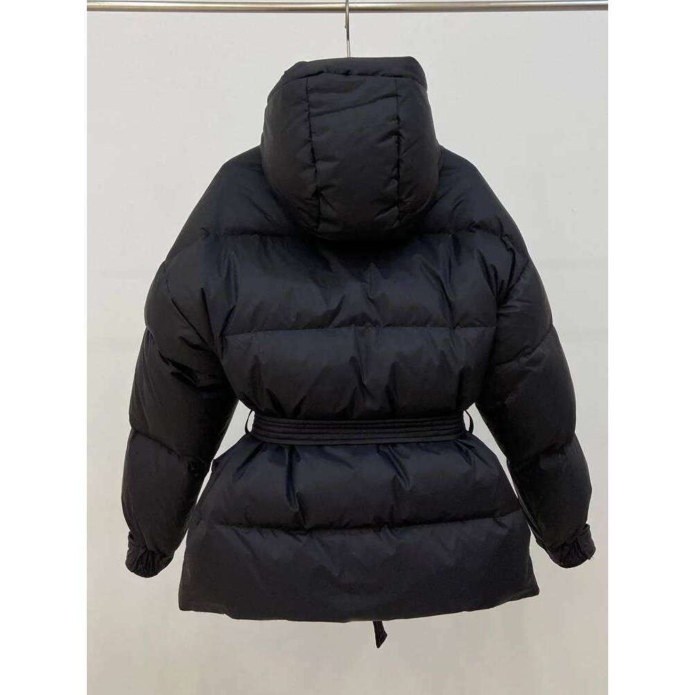 Janveny Fashion Women Jacket 2025 Winter 90% White Duck Down Coat Belted Thick Warm Female Feather Puffer Parkas MDNG