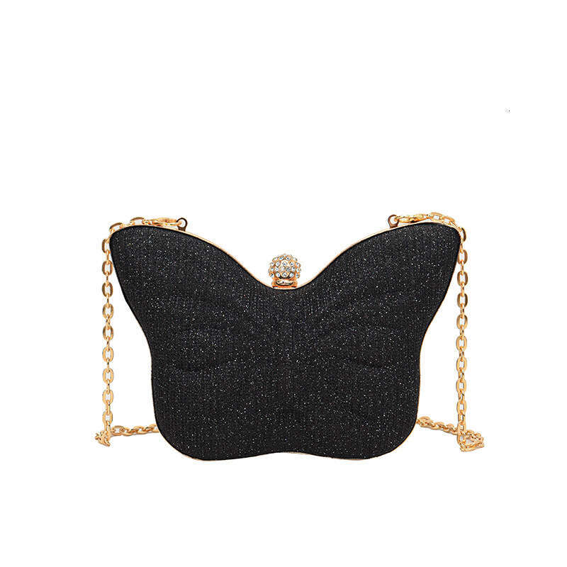 Cute Small 2025 New Style Personality Creative Butterfly Fashionable Women's Single Shoulder Chain Crossbody Mini Lipstick Bag