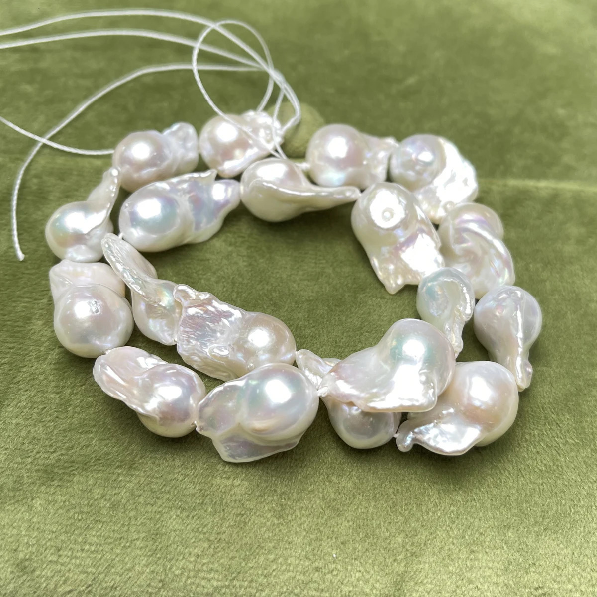 Baroque Natural Freshwater Pearl Fish Tailed Loose Beads for DIY Women Men Necklace Jewelry Making Accessories 12x16-15x20mm 250712