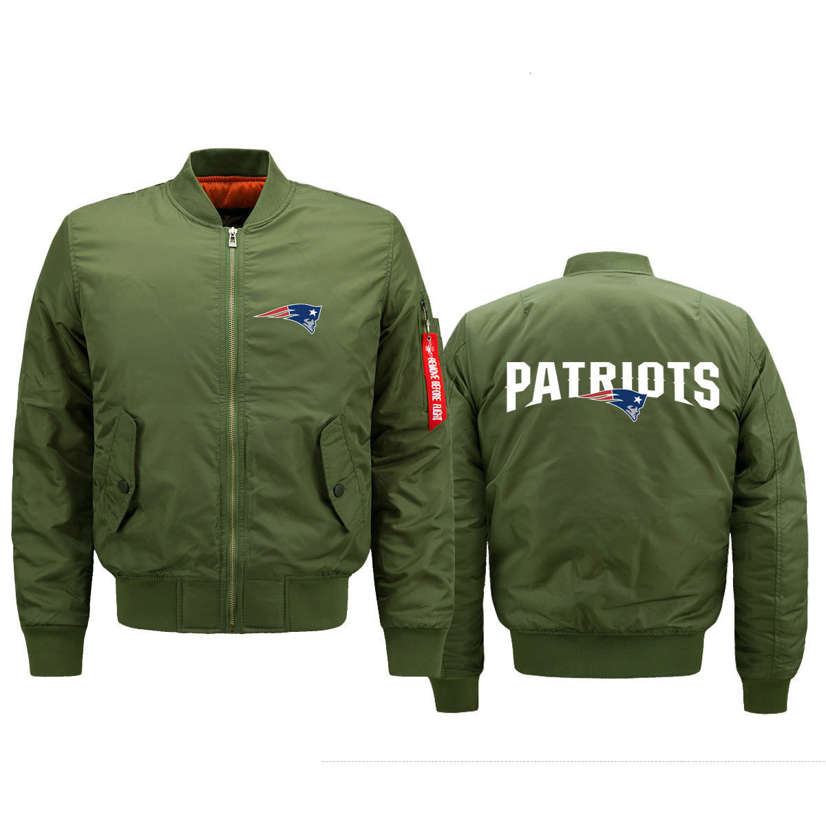 Patriot Flight Hoodie Jacket Zipper Clothing American Football Training Competition Suit