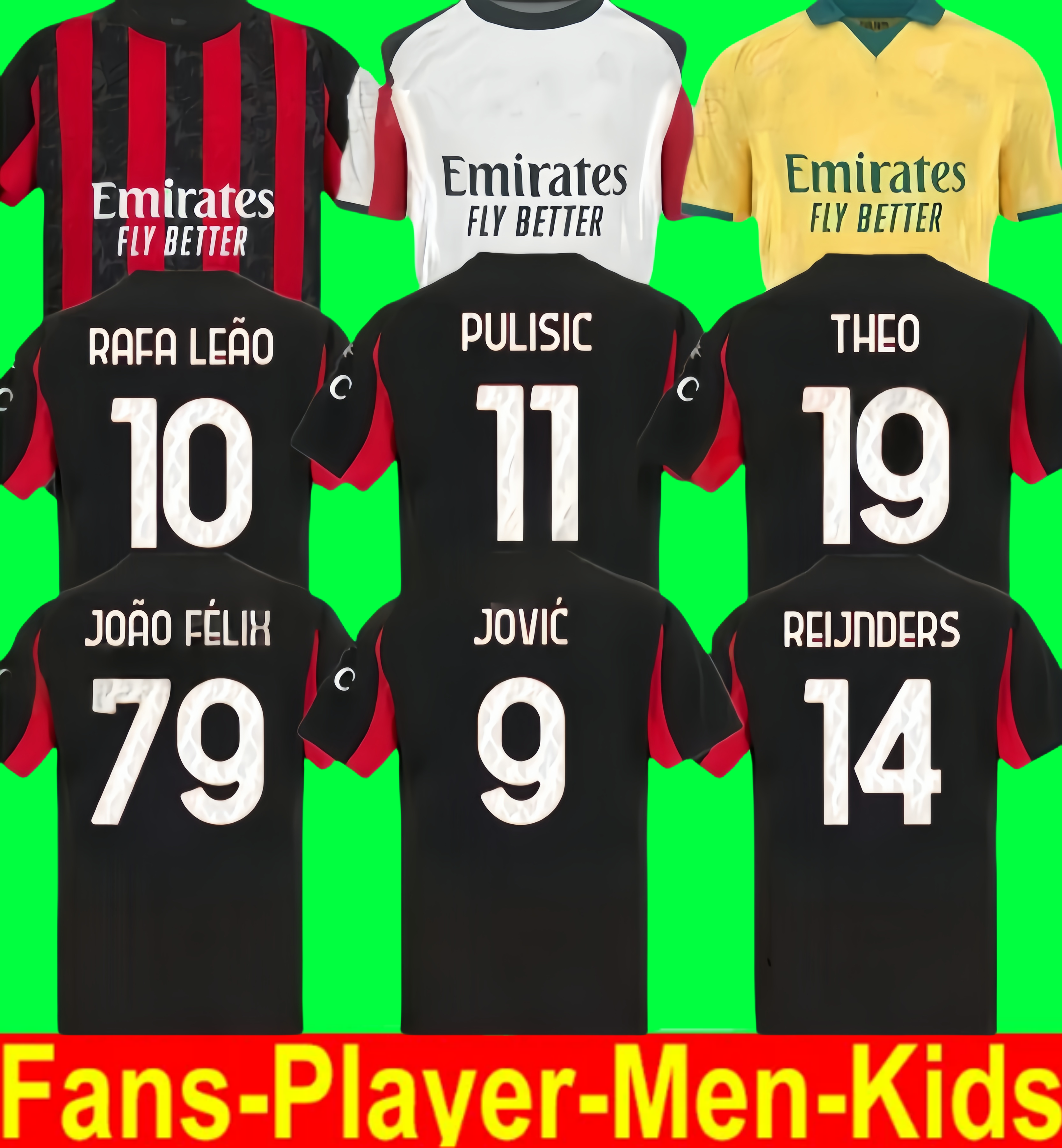25 26 MODRIC Joao Felix soccer jerseys RICCI DE KETELAERE RAFA LEAO Milan football shirt fourth men kids kit uniforms 2025 2026 PULISIC LOFTUS-CHEEK AC THEO