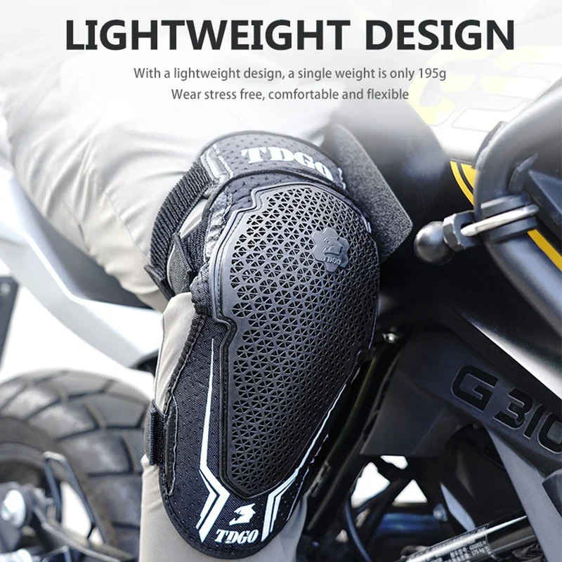 Breathable Sports Knee Pads for Summer Motorcycle Riding Adjustable Mesh Protective Guards Bike Racing Cycling Accessories 250708