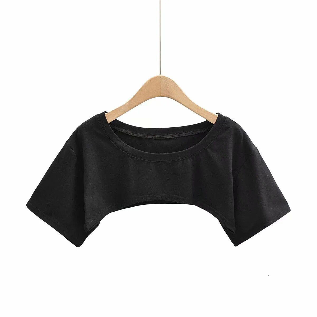 Summer New Women S T Shirt Solid Color Cotton Ultra Short Sleeve T Shirt For Women Summer New Simple Korean Style Design Niche Cover Up Hot Girl Top N