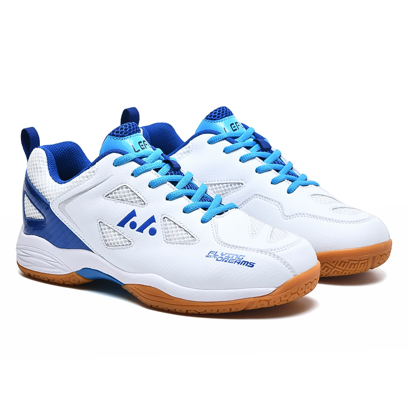 Lightweight and breathable badminton shoes for men and women with anti-slip and shock-absorbing features for professional training and competitive mat