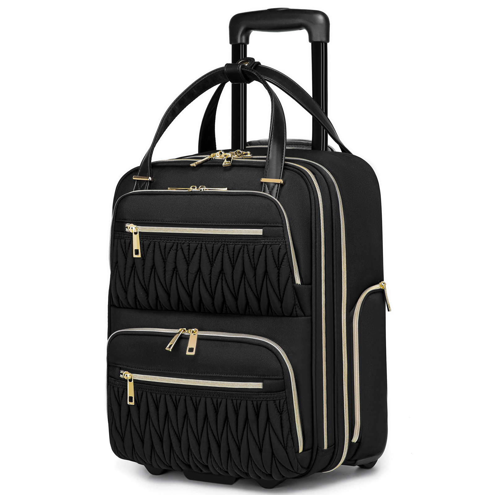 Carry-On Underseat Luggage with Wheels,Underseat Lightweight Suitcase for Women Men,16 inch Airlines Luggage for Overnight Business Travel