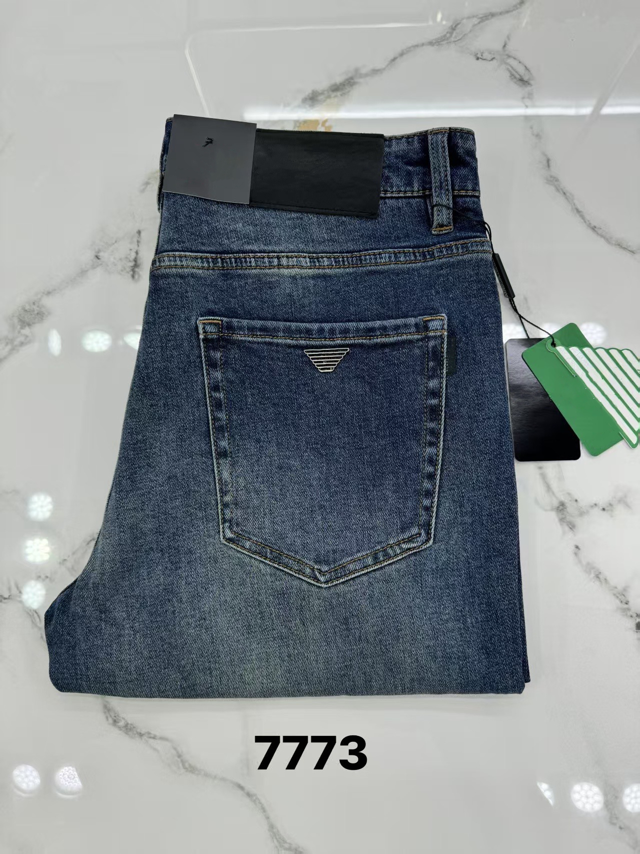 Men's Designer Tailored Jeans - Business Casual Pants with Retro Vintage Style