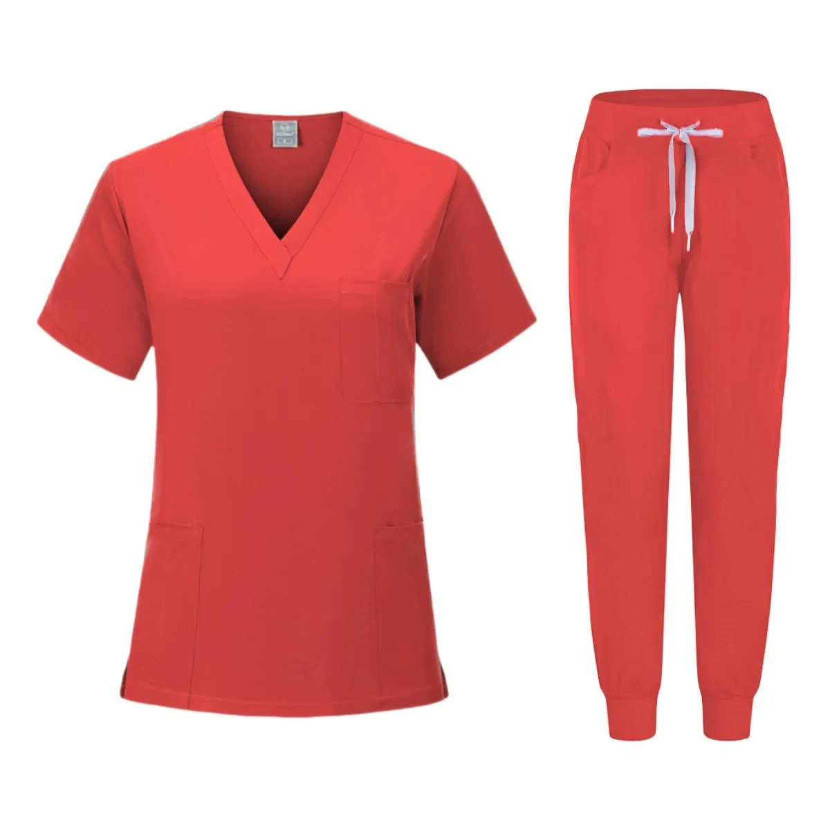 Anti Wrinkle Washable Soft Fabric Nurse Scrubs Hospital Uniform Scrubs Women Jogger Scrubs Sets Pair 250715
