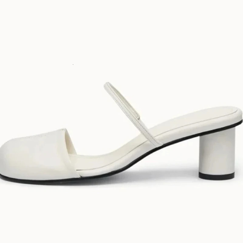 Summer Cover Toe Women Mules Slippers Elegant Slip On Singbacks Slides Ladies Outdoor Street Style Sandalias 250712