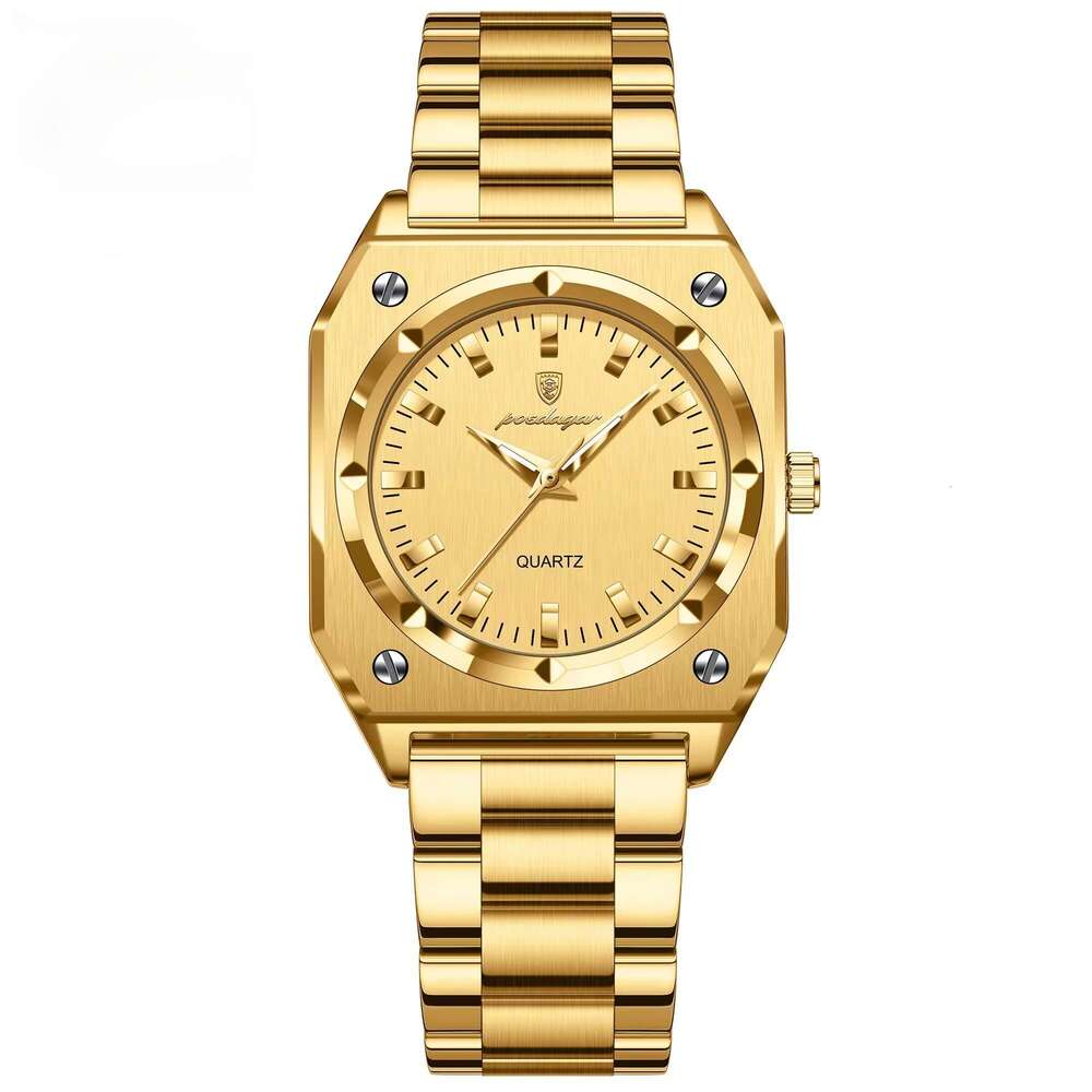 DHgargets Luxury Women's Watch - 30M Waterproof Rectangular Stainless Steel Quartz Wristwatch with Luminous (Model 788)